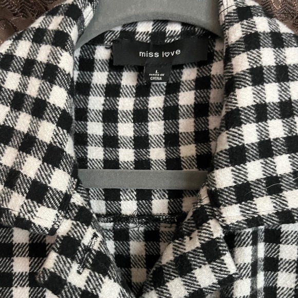 Buffalo Plaid / Check Shacket Topper Size Large - Picture 3 of 6